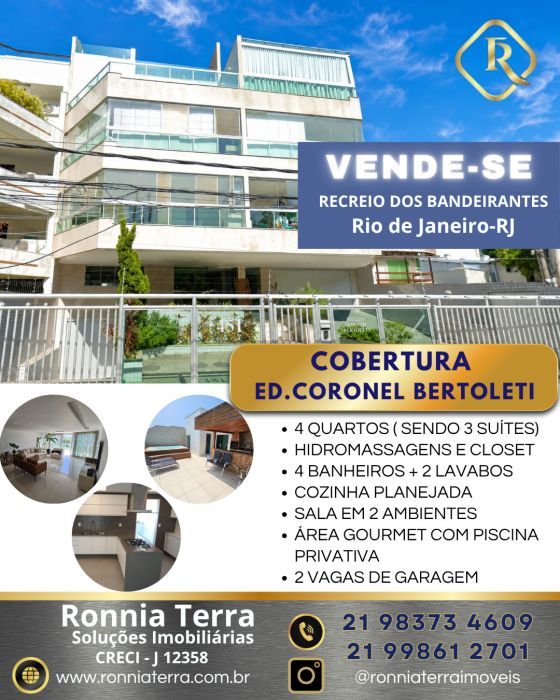 Cobertura Duplex - Venda - Recreio dos Bandeirantes - Rio de Janeiro - RJ